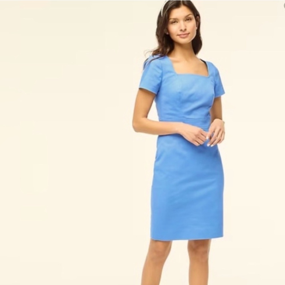 J. Crew Blue Short Sleeve Dress